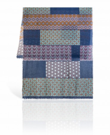 Палантин Унисекс W70.TW4-SK172/BLUE